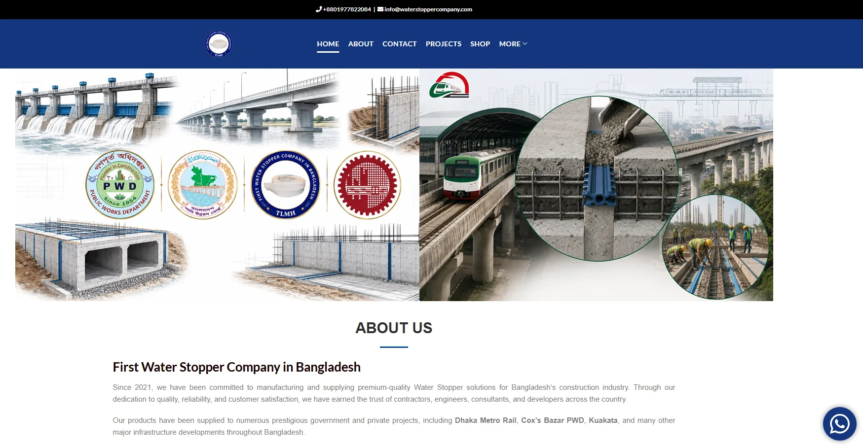 First Water Stopper Company in Bangladesh